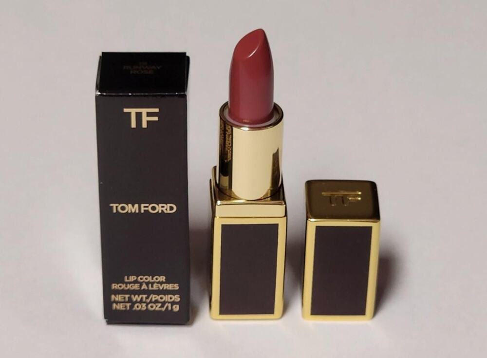 Tom Ford Lip Color RUNWAY ROSE 19 Mini Travel Size Lipstick 0.03 Oz 1 G New